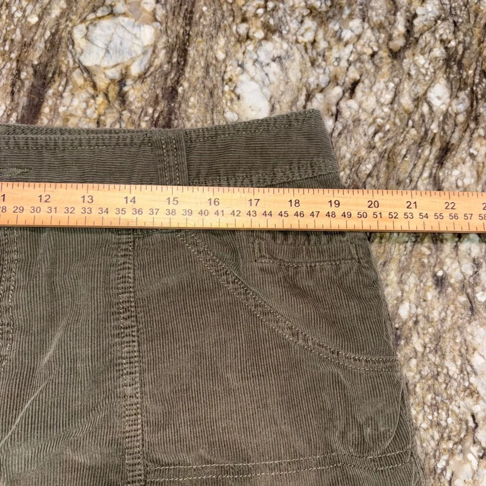 Corduroy Mini Skirt Outdoor Utility Gorpcore Women 16 Olive Green Columbia